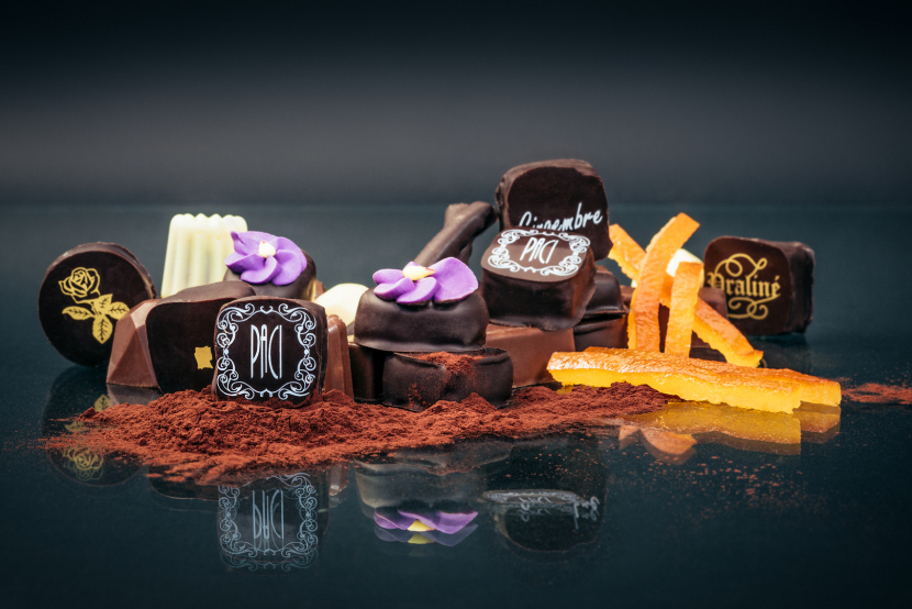 artisan chocolatier nice cannes, raviolis specialité nice chocolat, création jp paci